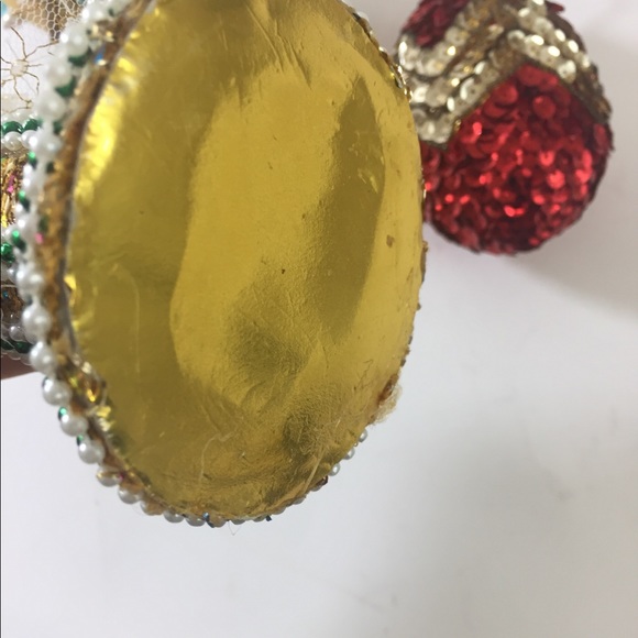 Christmas Bell Vintage Sequin Ornaments - Picture 2 of 3